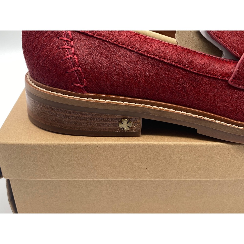 Lucky Brand Salima 2 Red Haircalf Penny Loafers Bossa Nova Womens 12M LK-SALIMA2 - Picture 3 of 9